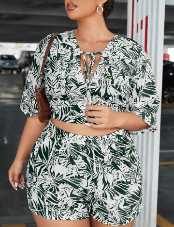 Compleu SHEIN CURVE, verde