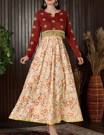 Compleu SHEIN, crem/maro