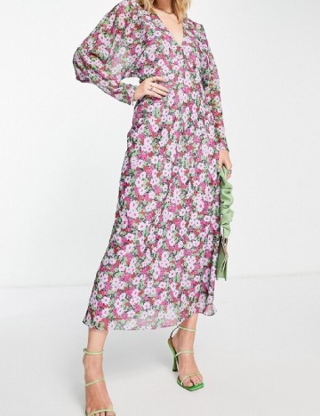 Rochie medie ASOS, floral print