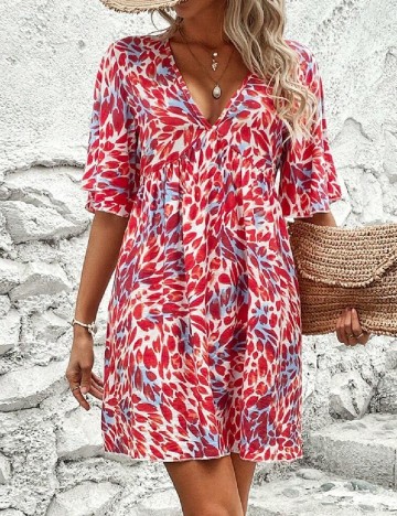 Rochie scurta SHEIN, rosu