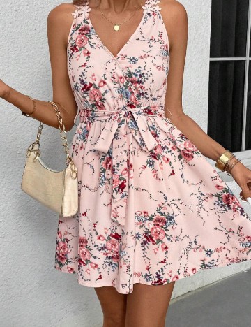 Rochie scurta SHEIN, roz