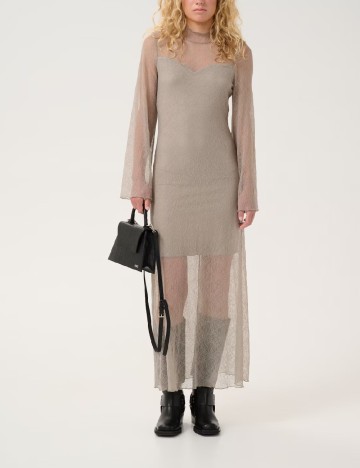 Rochie lunga Gestuz, gri