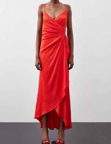 Rochie lunga Karen Millen, rosu