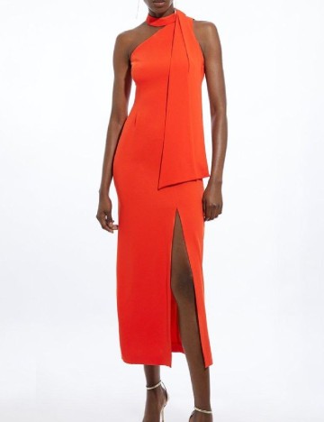 Rochie lunga Karen Millen, portocaliu