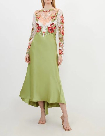 Rochie lunga Karen Millen, verde