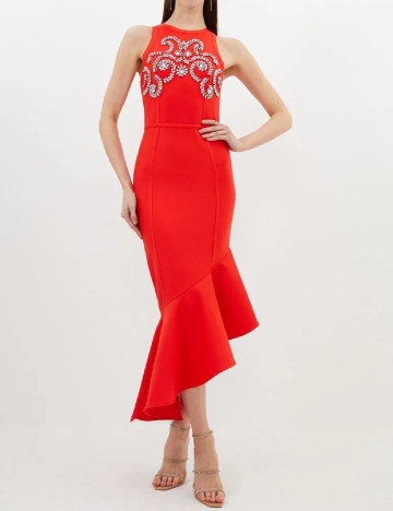 Rochie medie Karen Millen, rosu