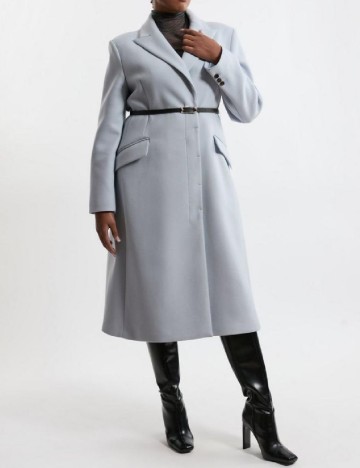 Palton Karen Millen Plus Size, bleu