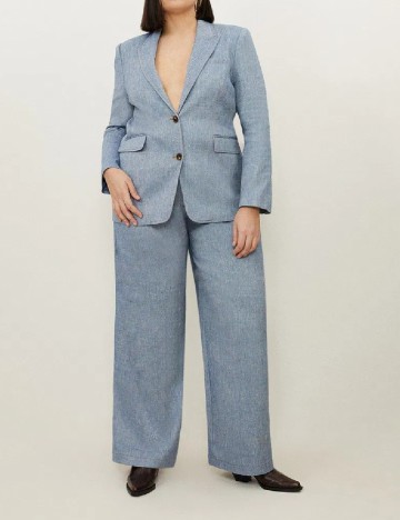 Pantaloni Karen Millen Plus Size, albastru