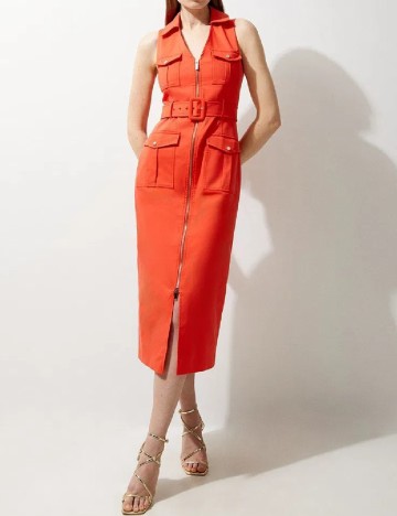 Rochie medie Karen Millen, portocaliu
