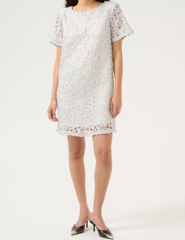 Rochie scurta Karen By Simonsen, argintiu