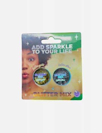 Sclipici facial Maxbrands, auriu/argintiu