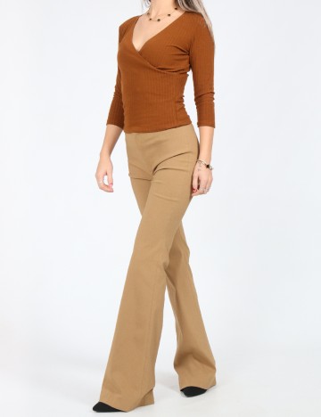 Pantaloni Zara, maro