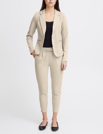 Pantaloni Ichi, crem