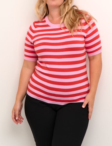 Bluza Kaffe Curve, rosu/roz