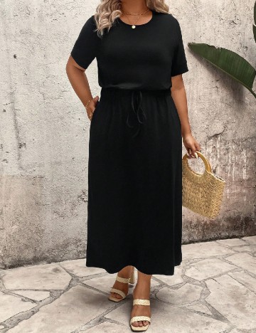 Rochie medie SHEIN CURVE, negru