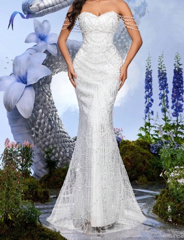 Rochie lunga SHEIN, alb