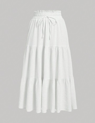 Fusta SHEIN, alb