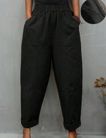 Pantaloni SHEIN, negru