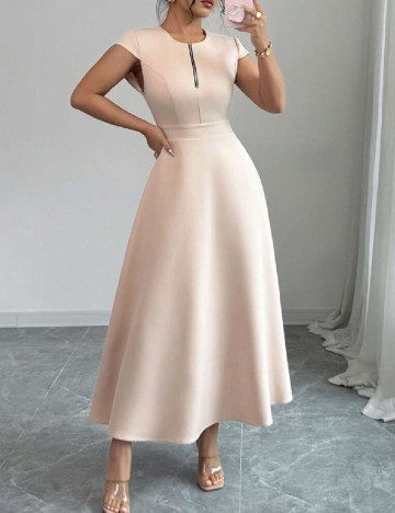 Rochie lunga SHEIN, crem