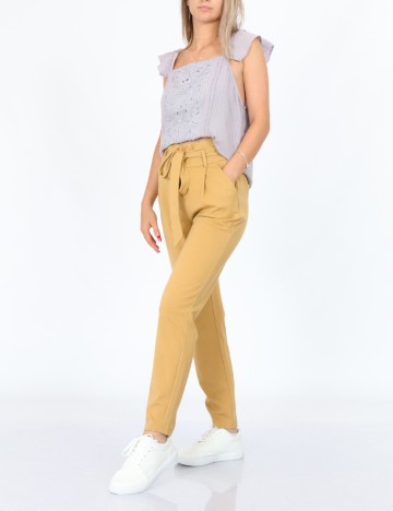 Pantaloni Only, maro deschis