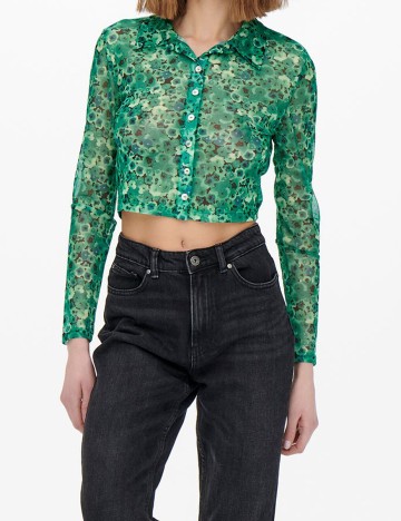 Camasa Only, verde, M