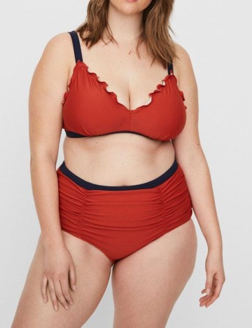 Chilot de  baie Junarose, caramiziu