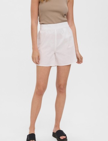 Pantaloni scurti Vero Moda, alb, M