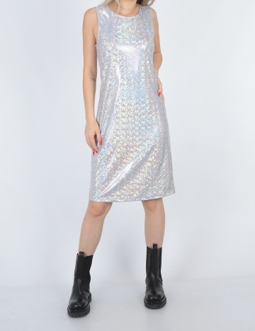 Rochie scurta Vero Moda, argintiu, M