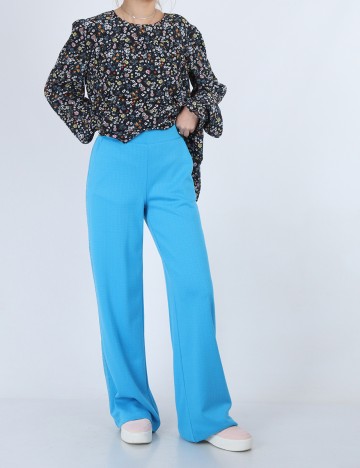 Pantaloni b.young, albastru, S