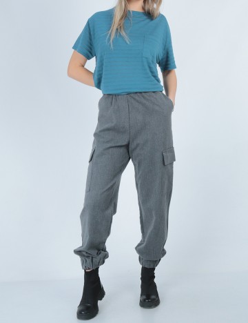 Pantaloni Q/S, gri, 42