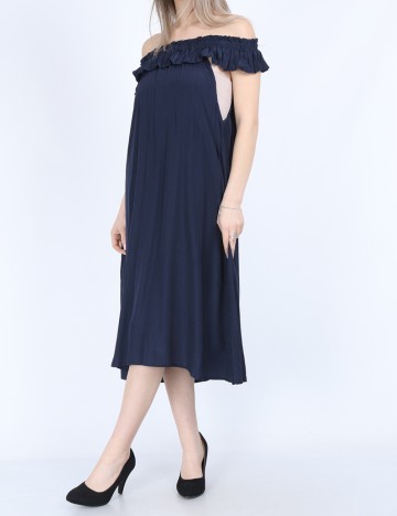 Rochie medie Fransa, bleumarin
