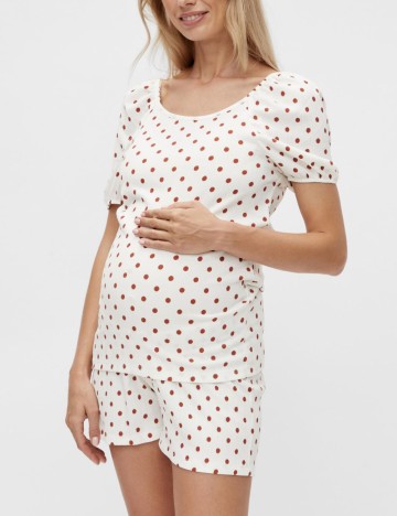 Bluza Mamalicious Plus Size, alb