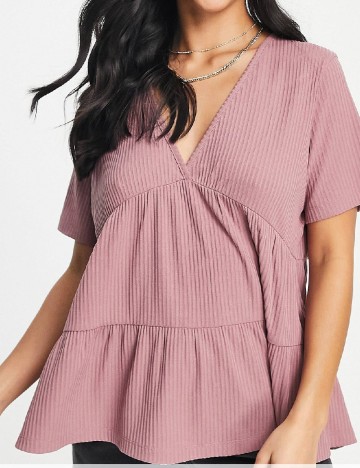 Bluza ASOS, roz pudra inchis