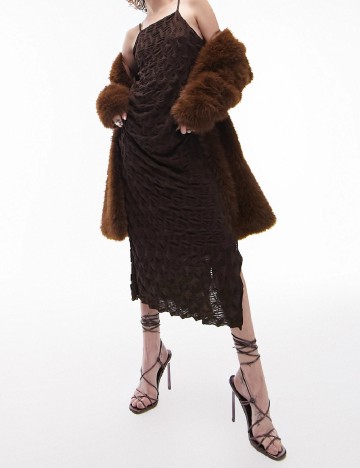 Rochie medie Top Shop, maro