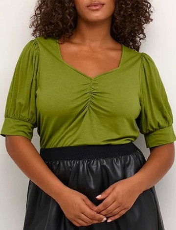 Bluza Kaffe Curve, verde