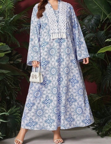 Rochie lunga SHEIN CURVE, albastru