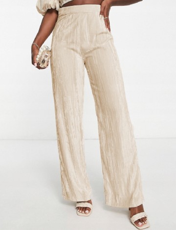 Pantaloni IN THE STYLE, crem