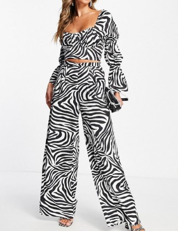 Top First Distraction, alb/negru