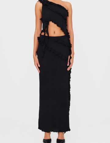 Fusta PrettyLittleThing, negru