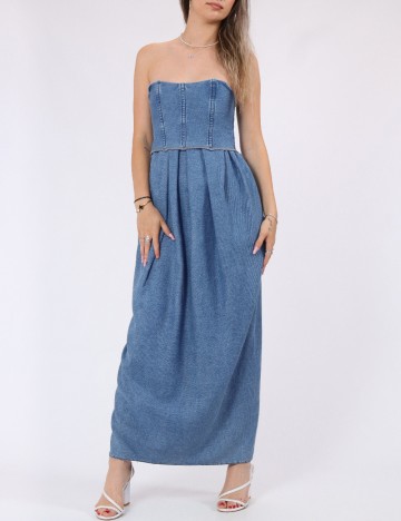 Rochie medie ASOS, albastru