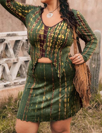 Compleu SHEIN CURVE, verde