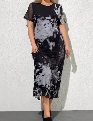 Rochie lunga SHEIN CURVE, negru