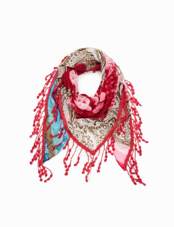 Set esarfe 2 bucati Desigual, mix culori