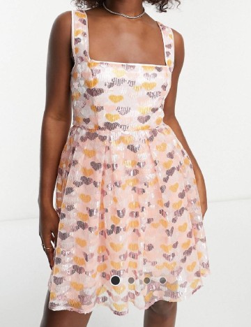 Rochie scurta Maya Deluxe, roz