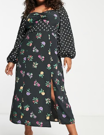 Rochie lunga ASOS Curve, negru