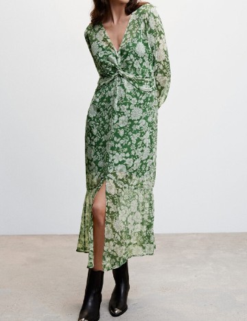 Rochie medie Mango, verde