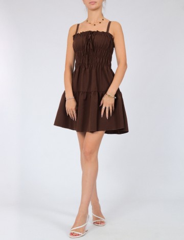 Rochie scurta SHEIN, maro
