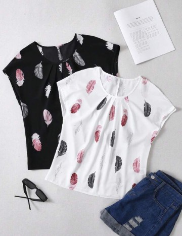 Set bluze 2 bucati SHEIN, mix culori