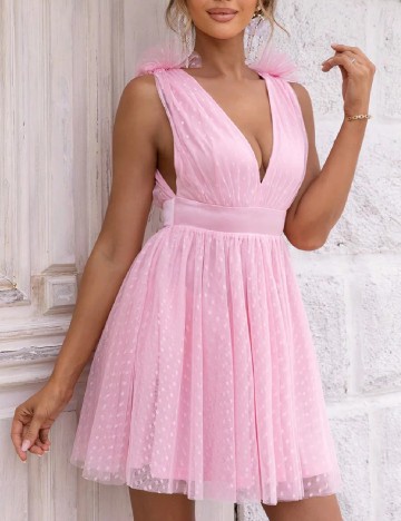 Rochie scurta SHEIN, roz