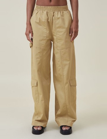 Pantaloni Cotton On, crem